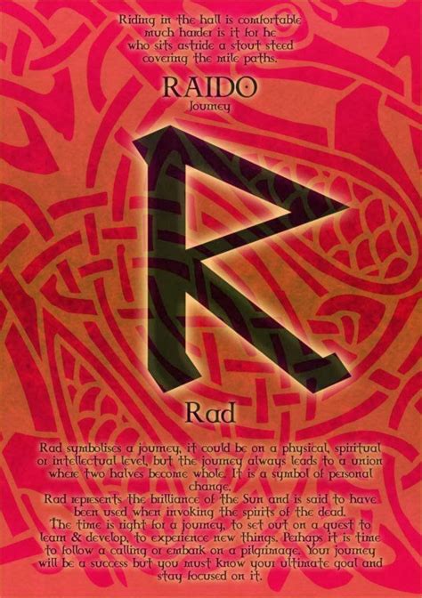 Exploring the Esoteric Meanings of the Raido Rune